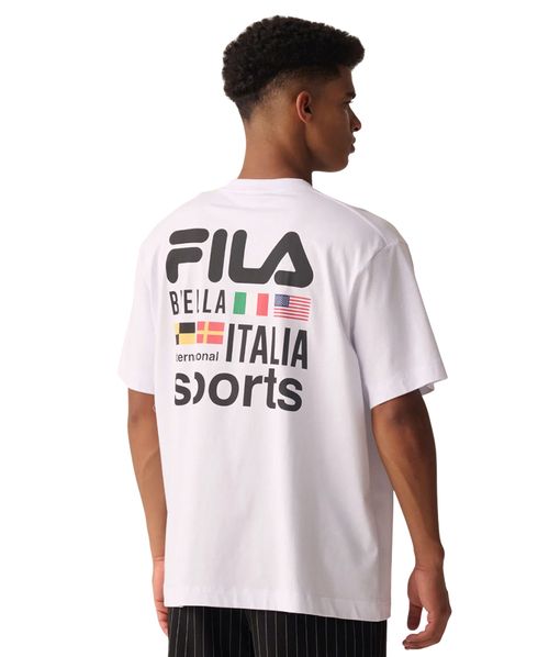 Camiseta Fila Sports International Over Masculina Branco