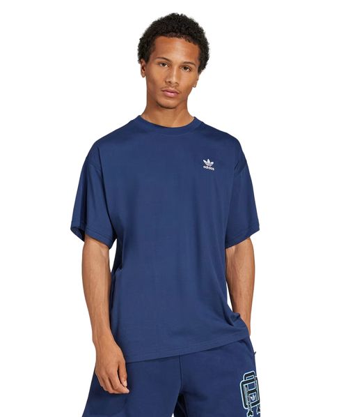 Camiseta Adidas Oversized Trefoil Essentials Night Indigo