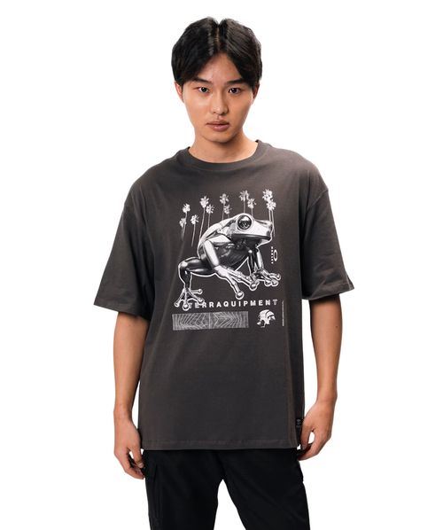 Camiseta Oakley Frog 2075 Cinza Escuro