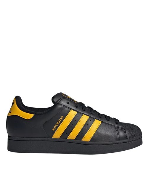 Tênis Adidas Superstar Core Black Crew Yellow