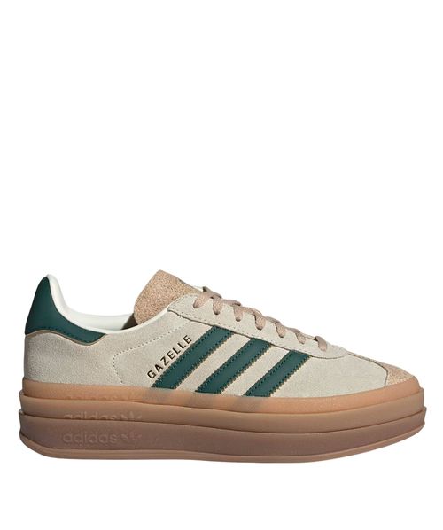 Tênis Adidas Gazelle Bold Cream White Collegiate Green